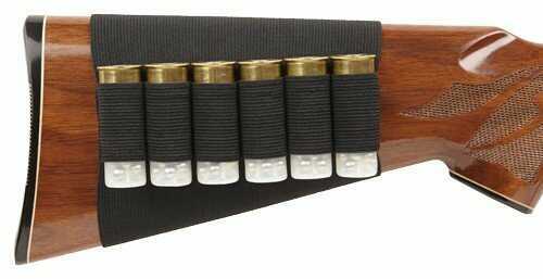 Bulldog Cases Buttstock Shotgun Shell Holder Black (Holds 6 Shells) Md: WBSS