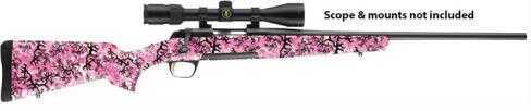 Browning X-Bolt Micro 243 Win 20" Barrel Buckthorn Pink Camo Dura Touch Synthetic Stock Bolt Action Rifle