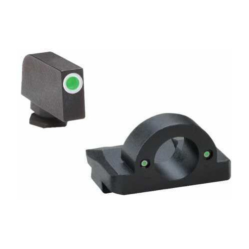 Ameriglo LLC. Green Front/Rear Ghost Ring Night Sights For Glock 9MM/40 Caliber Md: GL125