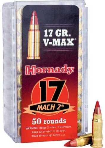 17 Mach 2 50 Rounds Ammunition Hornady 17 Grain Ballistic Tip