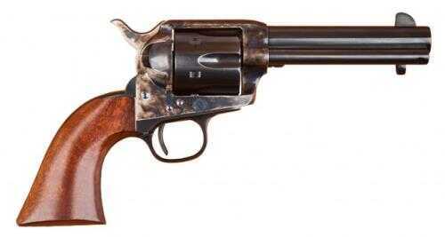 Cimarron 1873 SAA Model P 45 Colt Revolver Black Powder Frame 4.75" Barrel Case Hardened Old Fixed Sights Walnut Grip Standard Blued Finish MP512