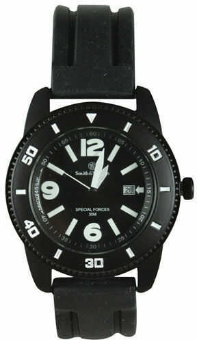 Smith & Wesson Paratrooper Watch With Black Rubber Strap