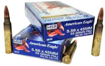 5.56mm Nato 20 Rounds Ammunition Federal Cartridge 55 Grain Full Metal Jacket