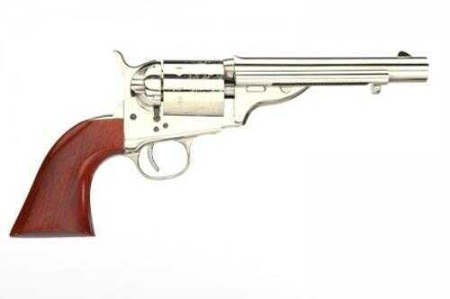 Taylor Uberti Open Top Early Model 1851 Navy Revolver With Nickel Finish 4.75" Round Barrel 38 Special