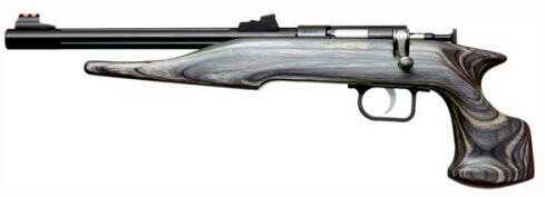Chipmunk Pistol Hunter 22WMR 10.5" Fluted Blue Barrel Black/ Gray Laminated Stock Bolt Action Fiber Optic Sights