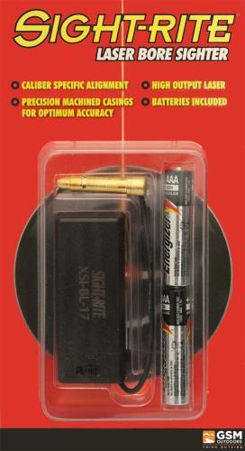 GSM Outdoors SSI Sight-Rite Bore Sighter Bullet Laser .17 HMR Brass