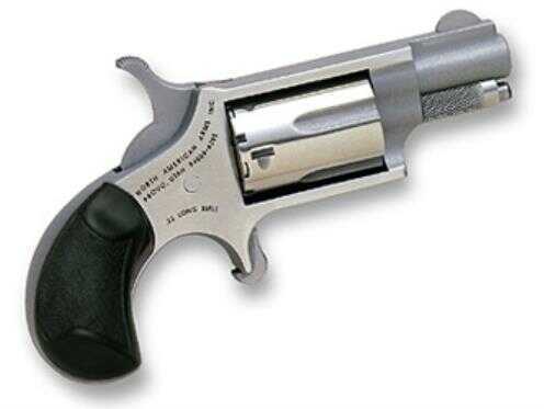 North American Arms 22/22M Mini Revolver 22LR 1.625" Barrel Stainless Steel Rubber Grip 5 Round