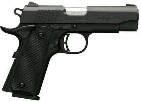 Browning 1911-380 Black Label Compact 380 ACP Semi-AutomaticPistol 3-5/8" Steel Barrel 8-Round Magazine Capacity