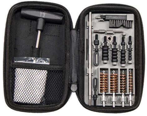 <span style="font-weight:bolder; ">Tipton</span> Compact Pistol Cleaning Kit For Calibers .22-.45 Pick Nylon Brush Rod Soft Carry Case 10