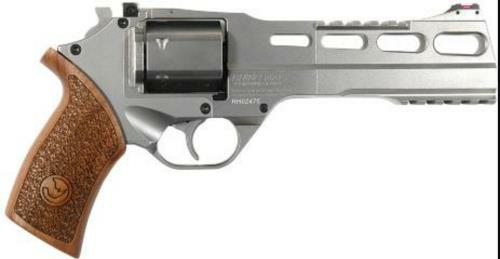 Chiappa White Rhino Revolver 60DS 357 Magnum/38 Special 6" Barrel 6 Round Chrome Finish Pistol 340.224