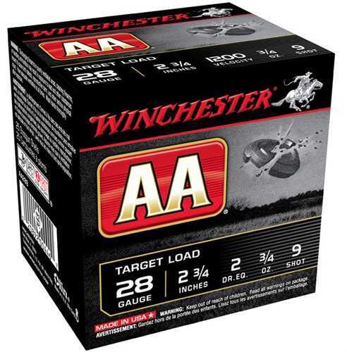 28 Gauge 250 Rounds Ammunition Winchester 3/4" oz Lead #9