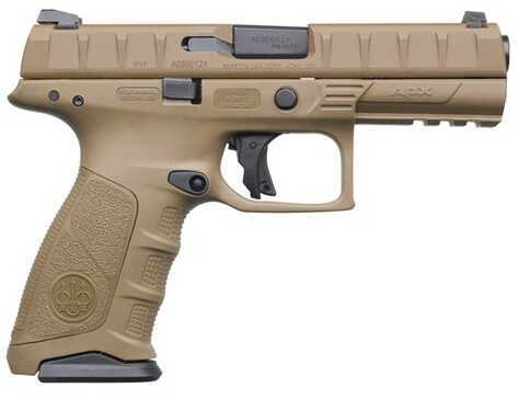 Beretta APX 9mm Luger 4.25" Barrel 17 Round Low Bore Axis Polymer Frame Full Flat Dark Earth Semi-Automatic Pistol