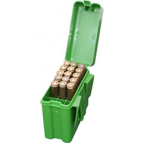 MTM Ammunition Box CASE-GARD Small Green Rifle .223 6x47 Belt Ammo Carrier 20 Round, Model: RS2010 RS-20-10