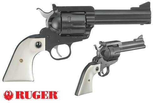 Ruger New Model Blackhawk Convertible Revolver Flattop 45LC/ ACP Blued/Ivory 5/8" Barrel