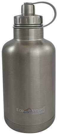 EcoVessel Vessel Boss Triple Insulated Growler w/Infuser Slvr 64oz