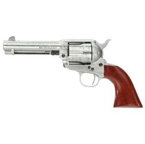 Taylor's & Company Uberti 1873 Cattleman Revolver 357 Mag 5.5" Barrel White Floral Engraved