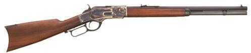 Cimarron 1873 Short Rifle 44-40 Winchester 20" Octagon Barrel 10+1 Capacity Case Hardened Standard Blue Finish Walnut Stock CA241