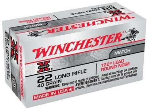 22 Long Rifle 50 Rounds Ammunition Winchester 40 Grain Lead