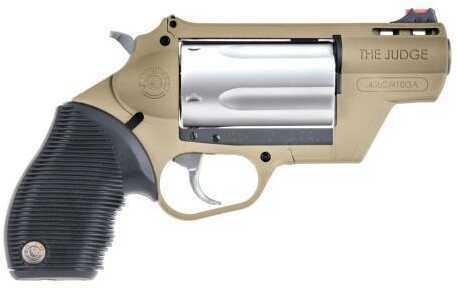 Taurus Revolver Public Defender Polymer 410 Gauge and 45 Colt Flat Dark Earth With Stainless Steel Cylin