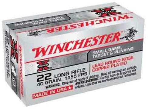 22 Long Rifle 50 Rounds Ammunition Winchester 40 Grain Lead