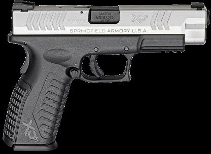 Springfield Armory XD(m) 40 S&W 16 Round 4.5" Barrel Stainless Steel Finish Black Frame Semi-Automatic Pistol