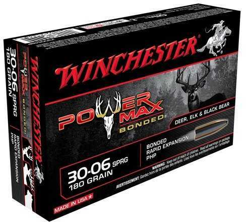 30-06 Springfield 20 Rounds Ammunition Winchester 180 Grain Hollow Point