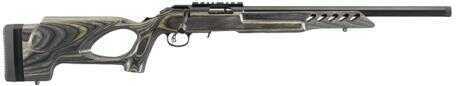 Rifle Ruger American Rimfire Target 22 LR 18'' Threaded Barrel 10 Rounds Black Laminate Thumbhole Stock Blued F