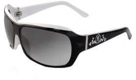 AES Outdoors Browning Suzie Sunglasses, Polarized Black & White Acetate Frame, Grey Lens BRN-SUZ-001