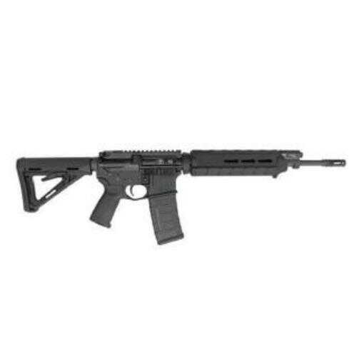 Adams Arms Ultralite Semi-Auto Rifle 14.5" Barrel 5.56mm NATO Mid Moe Black Pinned With The Voodoo Innovations Manimal Extended Flash Hider Type III Class II Hard-Coat Anodized Finish