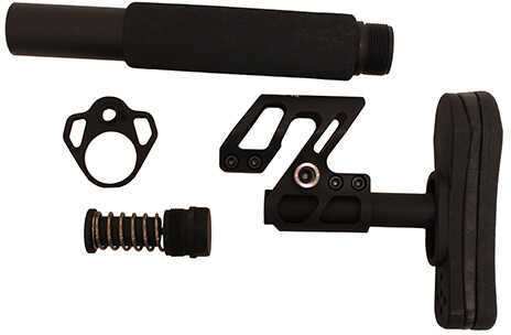 Zulu Adjustable Stock with Pad Pistol Buffer Tube, Black Md: OS-ZULU-KIT-BLK