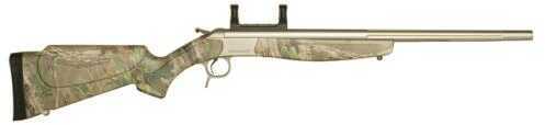 CVA Scout V2 44 Magnum 22" Fluted Barrel Stainless Steel Finish Realtree Xtra Green Stock With Weaver Rail Break Action Rifle