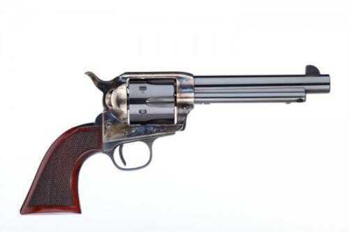 Taylor Uberti Smokewagon 1873 Revolver 357 Mag With 5.5" Barrel, Checkered Walnut Grip, And Case Hardened Frame Model 4108