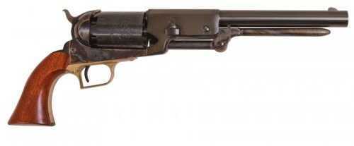 Cimarron 1847 Walker Percussion Revolver 44 Caliber 9" Barrel Single Action Color Case Hardened Frame Brass Trigger Guard 1 Piece Walnut Grip Standard Blue Finish CA020