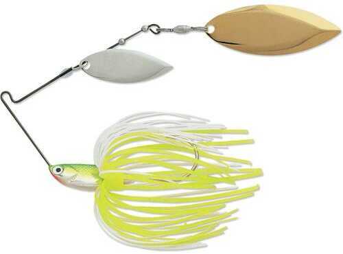 Normark Terminator T1 Spinnerbait 3/8oz Willow/Willow Nickel/Gold Chartreuse/White Md#: T38WW02NG