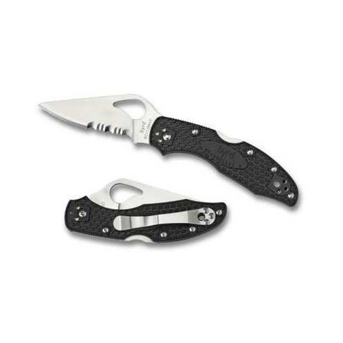Spyderco By04 Folder 8Cr13MoV Stainless Drop Point Blade Black BY04PSBK2