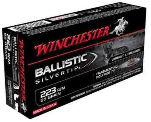 223 Remington 20 Rounds Ammunition Winchester 55 Grain Polymer Tip