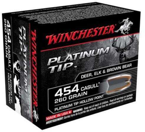 454 Casull 20 Rounds Ammunition Winchester 260 Grain Hollow Point