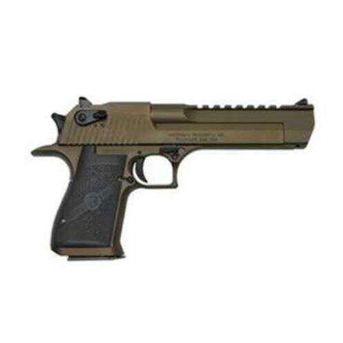 Master Piece Arms Magnum Research 50 Action Express /44 Magnum/357 Semi-Automatic Pistol 6" Carbon Steel Barrels With Full Weaver Style Accessory Rail Combat Fixed Sights Burnt Bronze Finish Md: DEXIX6BB
