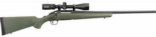 Ruger American Predator Combo 204 Rifle 22" Threaded Barrel 5 Round Moss Green Stock Matte Black Finish Vortex Crossfire 4x12x44 Matched Scope Bolt Action