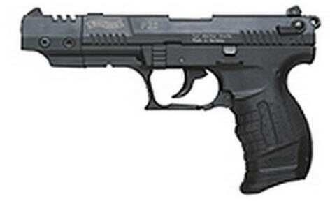 Click to see larger image. Walther P22 Series Pistol 22 Long Rifle Black Target 5" Barrel SA/DA 10 Round 3 Dot Sight Semi Automatic QAP22005