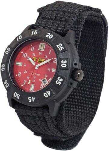UZI Protector Tritium Watch With Red Face Nylon Strap