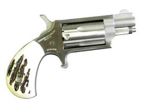 North American Arms Mini Revolver 22WMR 1 1/8" Barrel 5 Round With Imitation Stag Grip