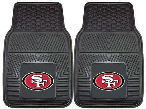 Fanmats 2 Piece Vinyl Car Mat Set Nfl - San Francisco 49ers