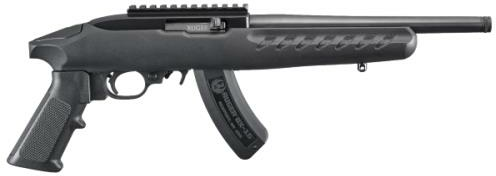 Ruger 22 Charger Semi-Automatic Pistol 22 Long Rifle 10" Barrel Black Poly A2 With Rail 15 Round