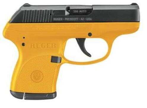 <span style="font-weight:bolder; ">Ruger</span> LCP 380 ACP Yellow Polymer Grip 6+1 Rounds 2.75" Blued Barrel Semi Automatic Pistol 3753
