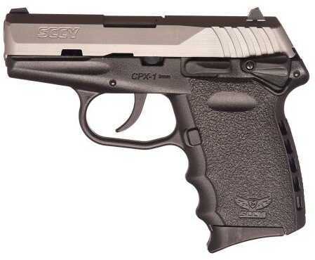 SCCY CPX-1 9mm Luger 3.1" Barrel 10 Round Two Tone Black Semi Automatic Pistol Stainless Steel CPX1TT