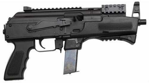Charles Daly AK-9 Pistol 6.3" Threaded Barrel Uses Beretta 92 Mag Black Finish
