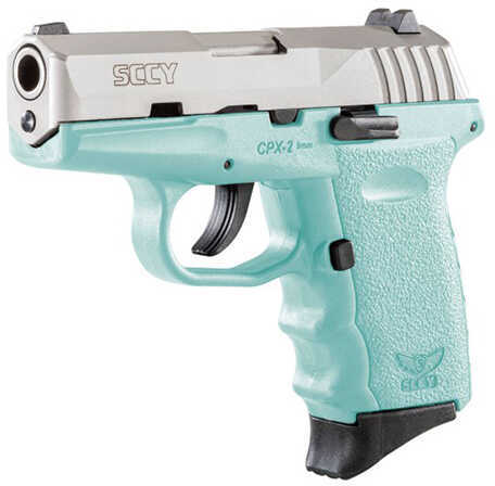 SCCY CPX-2 Pistol 9mm SS/RE Blue No Safety 10 Rounds