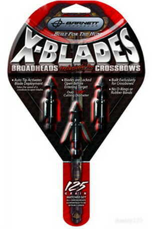 Barnett X Blade Expandable Broadheads-125 Grain 16108