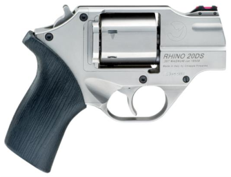 Chiappa Firearms Rhino Revolver 200DS 357 Magnum 2" Barrel Chrome 6 Round Pistol With Leather Holster CF340.218